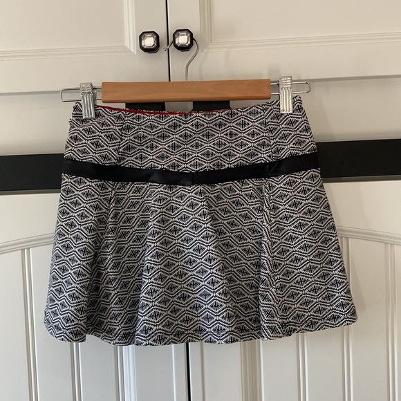 BPassionit “Geo Trellis” Print Breeze Skort Black White Red Size XS - Picture 3 of 5